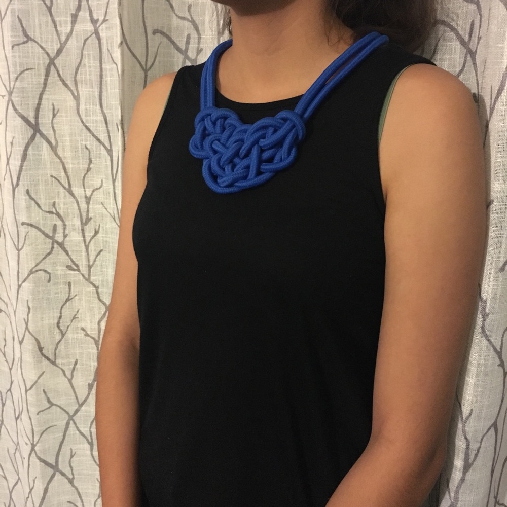 Blue Rope Necklace